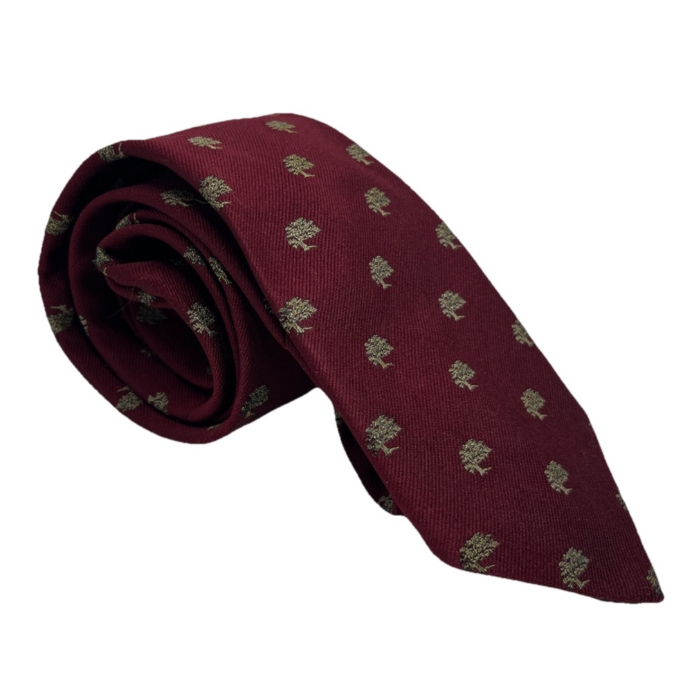 Vintage Robert Talbott Silk Blend Mini Tree Tie